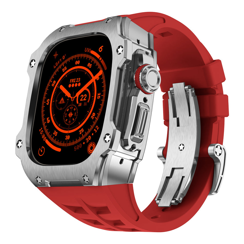 RM7015 Series - Silver Vanguard Stainless steel Apple Watch Ultra Case