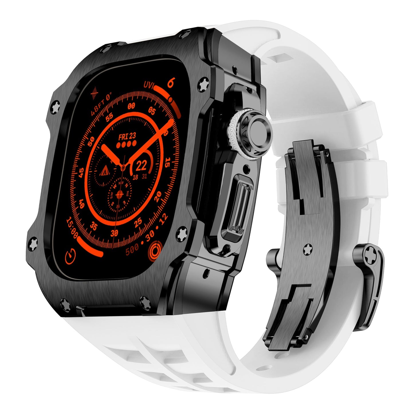 RM7015 Series - Dark Vanguard Stainless steel Apple Watch Ultra Case