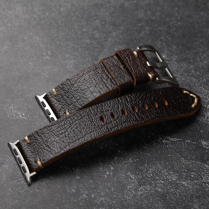 Vintage Horween Leather Strap For Apple Watch