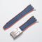 Silicone Leather - Blue Orange