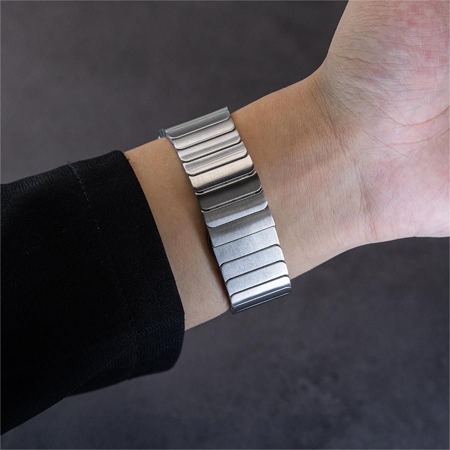 Stainless Steel Butterfly Buckle Band For Apple Watch