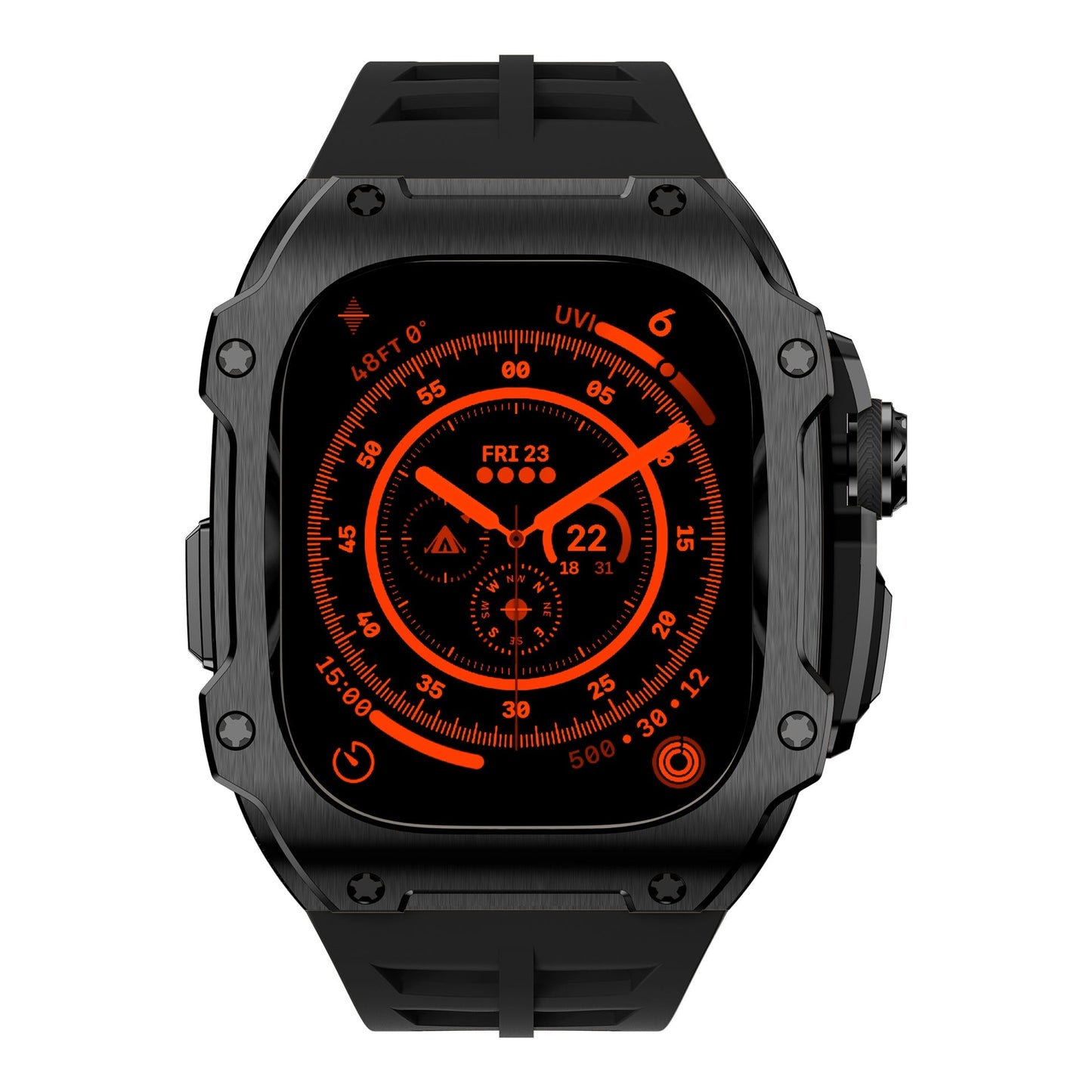 RM7015 Series - Dark Vanguard Stainless steel Apple Watch Ultra Case