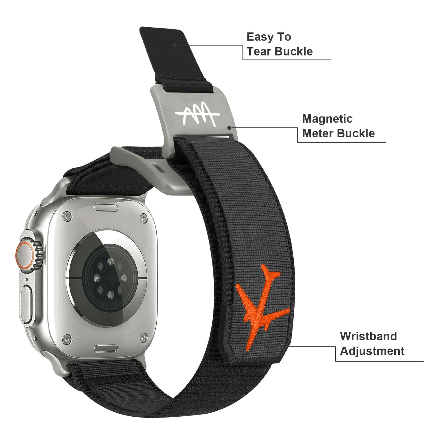 Wild Trail Magnetic Buckle Nylon Band For Apple Watch