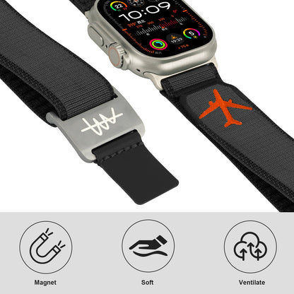 Wild Trail Magnetic Buckle Nylon Band For Apple Watch