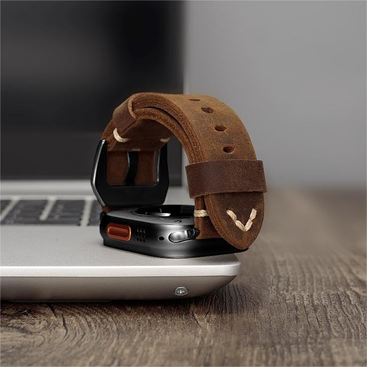 Vintage Leather Band For Apple Watch