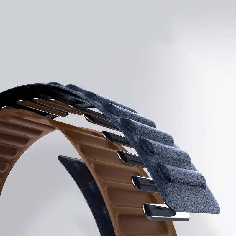 Magnetic Leather Link Band