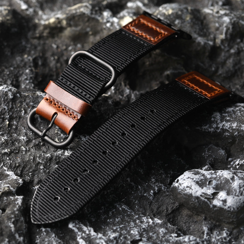 Handmade Nylon Leather Band For Apple Watch