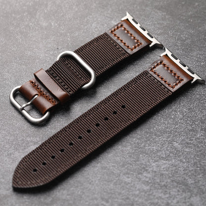 Handmade Nylon Leather Band For Apple Watch