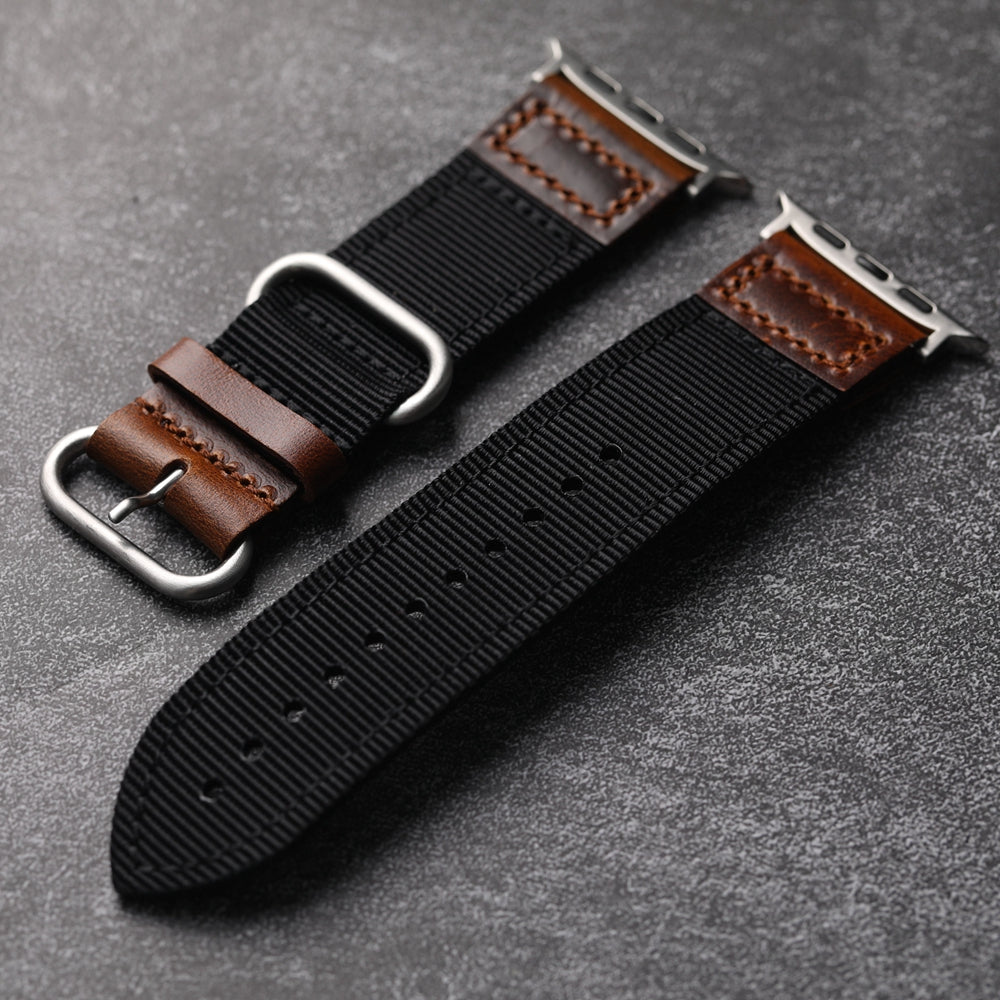 Handmade Nylon Leather Band For Apple Watch