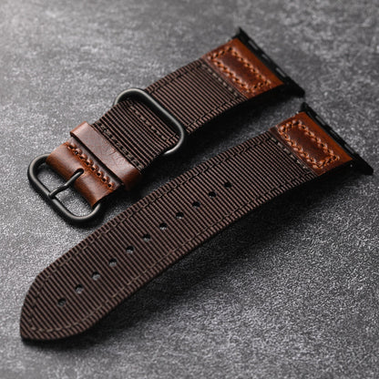 Handmade Nylon Leather Band For Apple Watch