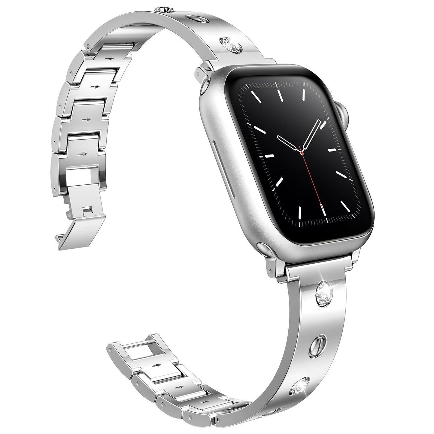 Diamond-studded metal buckle Bracelet For Apple Watch